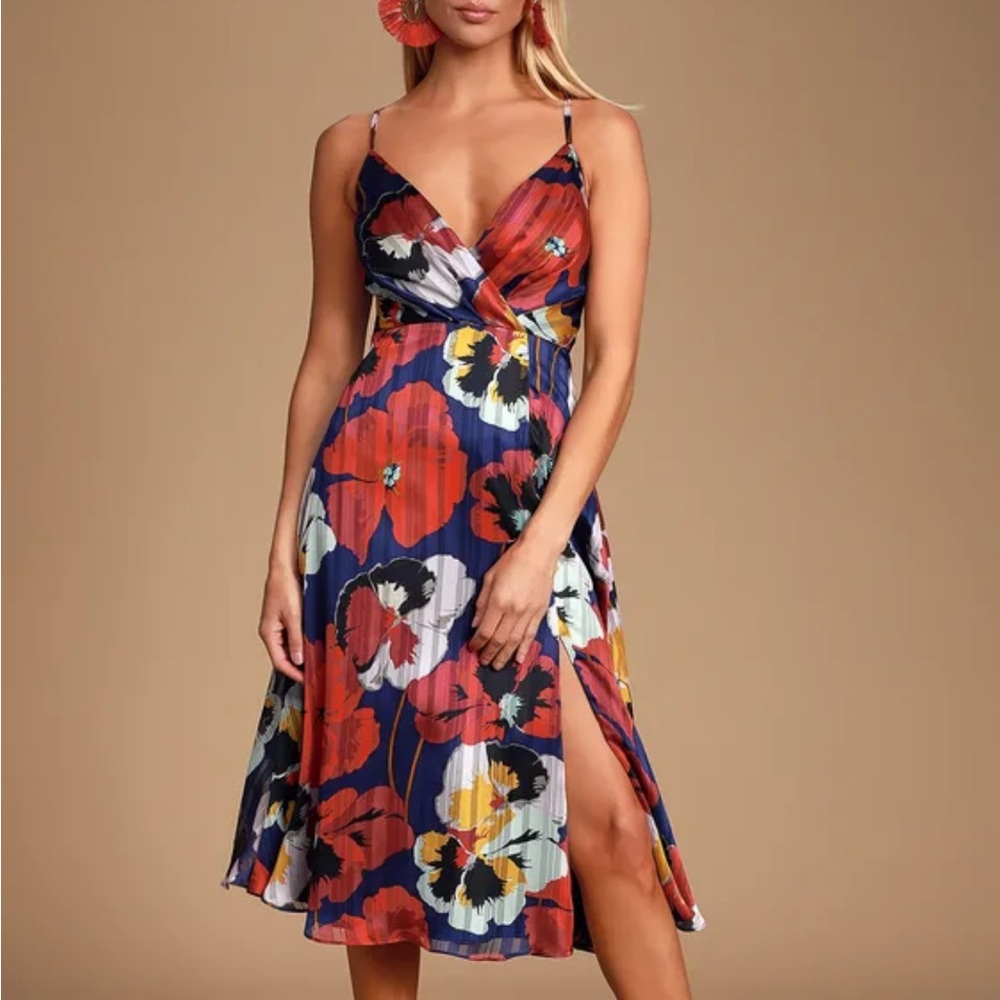 All About Love Navy Floral Dress